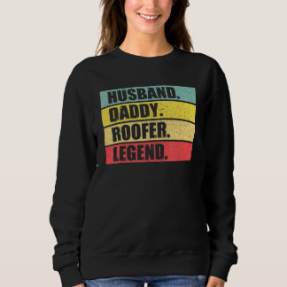Moletom Pai Marido Roofer Citação Roofing Vintage Pais D