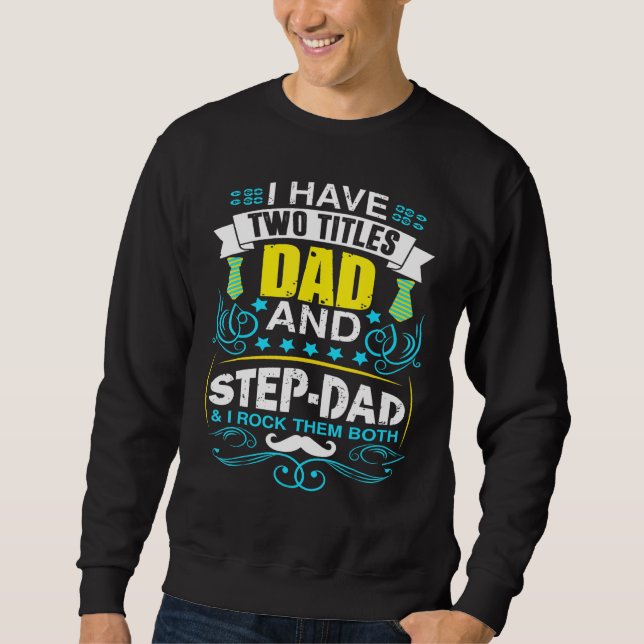 Moletom Pai Mens Bonus Pai Passo Melhor Stepdad Stepchild (Frente)