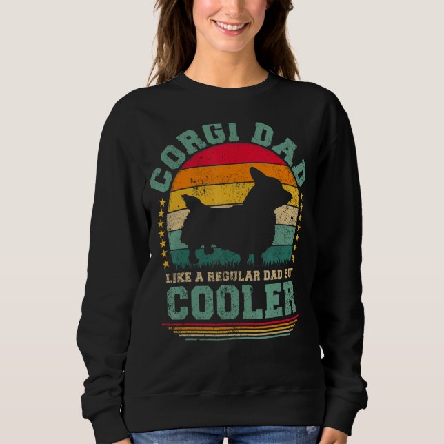 Moletom Pai Mens Corgi Como Um Pai Regular, Mas Mais Frio (Frente)