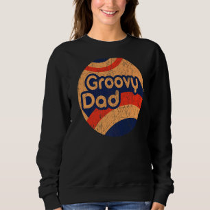 Moletom Pai Mens Groovy da década de 70 Nostalgia estética