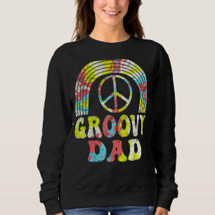 Moletom Pai Mens Groovy da década de 70 Nostalgia estética