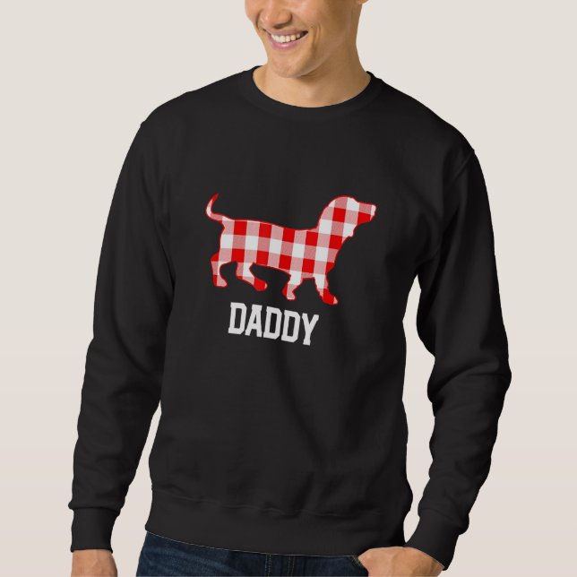 Moletom Pai Mens Weenie Dog Xadrez Pajama (Frente)