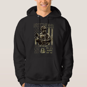 Moletom Pai Militar Ele não é apenas um Soldado. Ele é meu