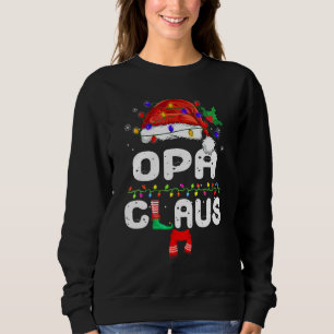 Moletom Pai Natal Opa Fósforos Família Pijamas Natal Noel