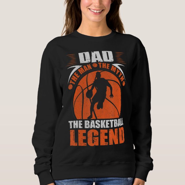 Moletom Pai O Homem A Lenda De Basquete (Frente)