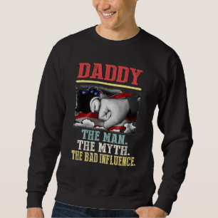 Moletom Pai O Homem Mora Má Influência Vintage Americano