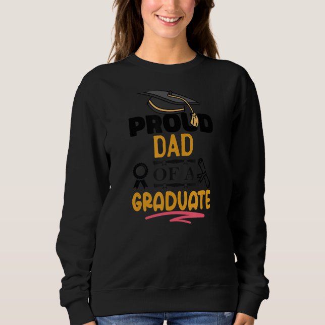 Moletom Pai Orgulhoso De Um Gradu Da Faculdade De Formando (Frente)
