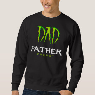 Moletom Pai Padre Energy Monster Feliz Tshir Do Dia Do Pai