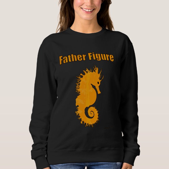 Moletom Pai Pai Homem Cavalo-marinho Figura Marinha Oce (Frente)