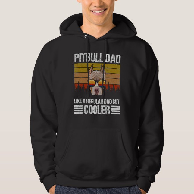 Moletom Pai Pitbull como um Pai normal, mas mais legal do  (Frente)