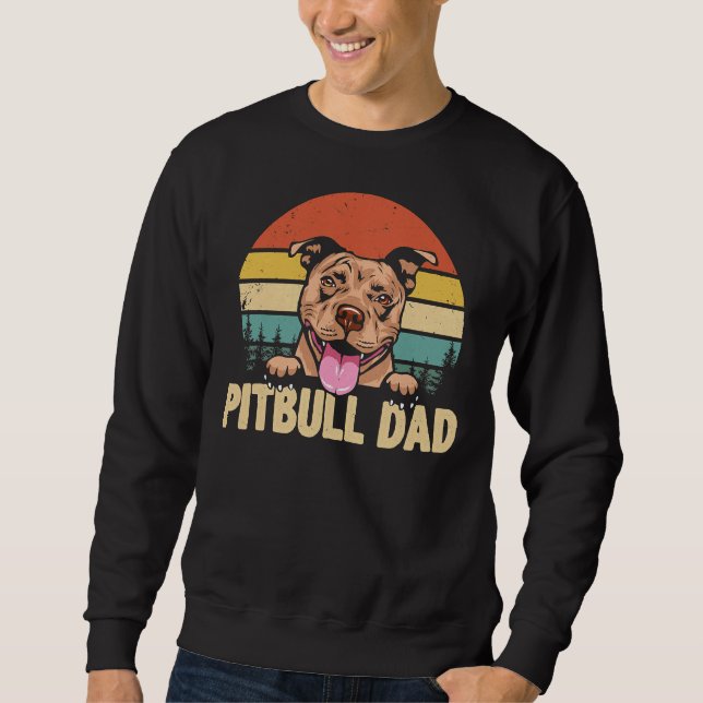 Moletom Pai Pitbull Dia de os pais (Frente)