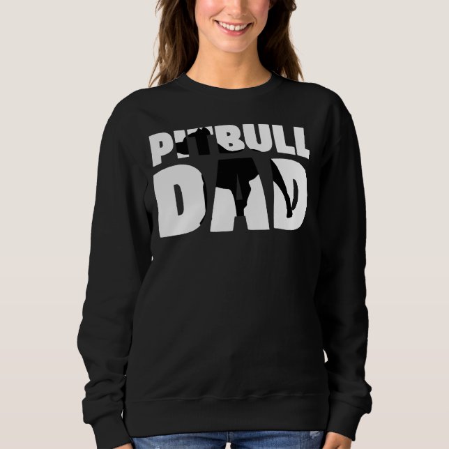 Moletom Pai Pitbull Pai do Cão Pai (Frente)