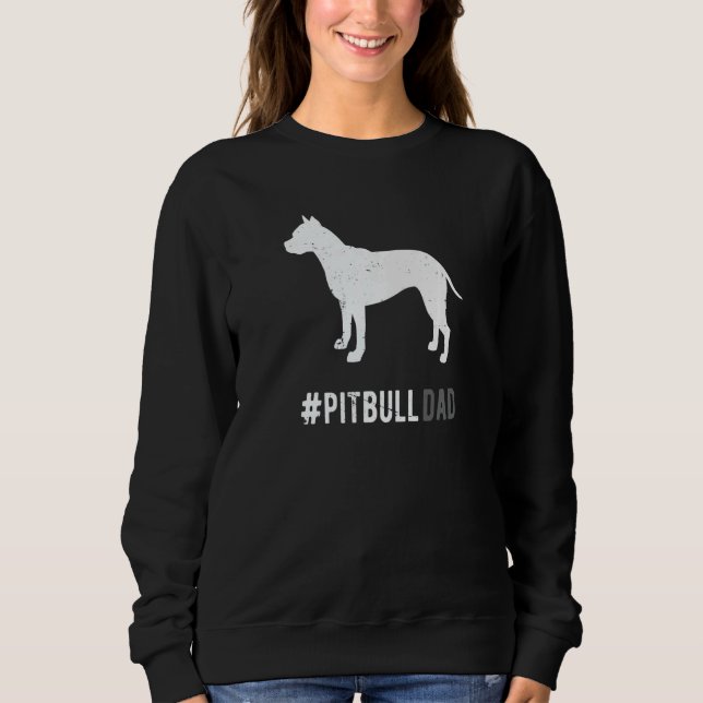 Moletom Pai Pitbull Para Pai De Cachorro Pitbull Para Home (Frente)