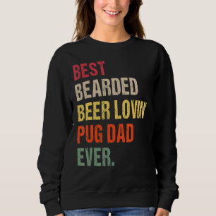 Moletom Pai Pug De Cerveja De Melhor Carborda Já