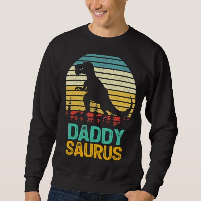 Moletom Pai Saurus Rex Dinosaur Daddysaurus Da Pai (Frente)