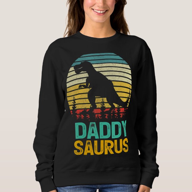 Moletom Pai Saurus Rex Dinosaur Daddysaurus Da Pai (Frente)