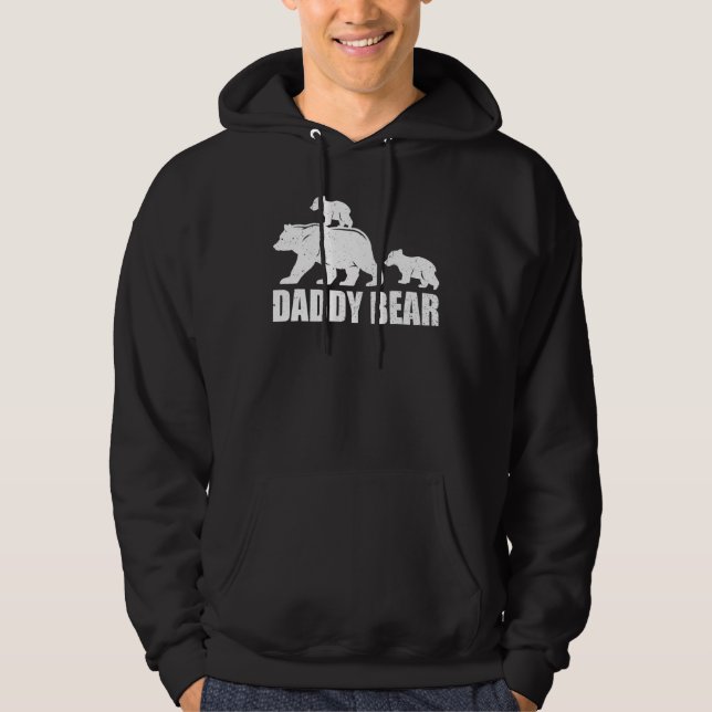 Moletom Pai Urso 2 Cubos Pai Dois Pais Gêmeos  2 (Frente)