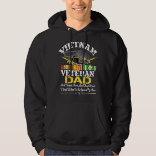 Moletom Pai Veterano Do Vietnã Levantado Pelo Meu Herói Mi