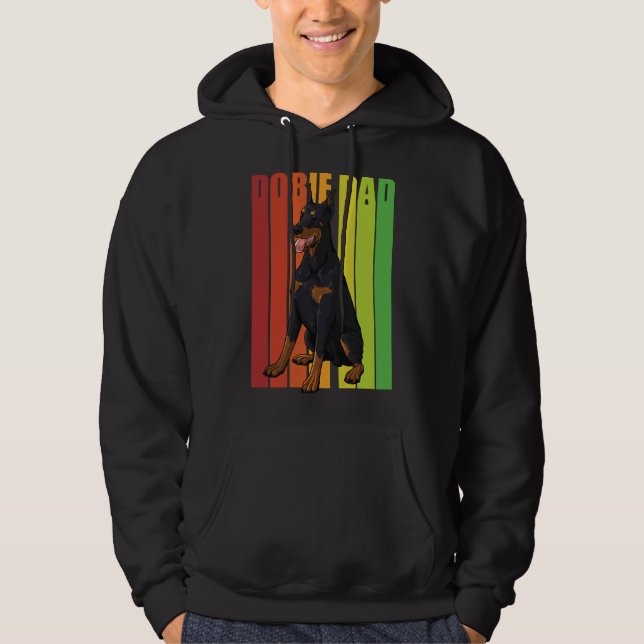 Moletom Pai Vintage Doberman Pinscher (Frente)