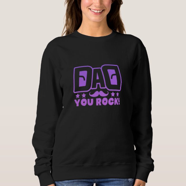 Moletom Pai Você Rock Bold Statement for Padre Appreciatio (Frente)