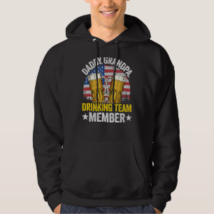 Moletom Pai Vovô Usa Equipe Bebendo Membro 4º