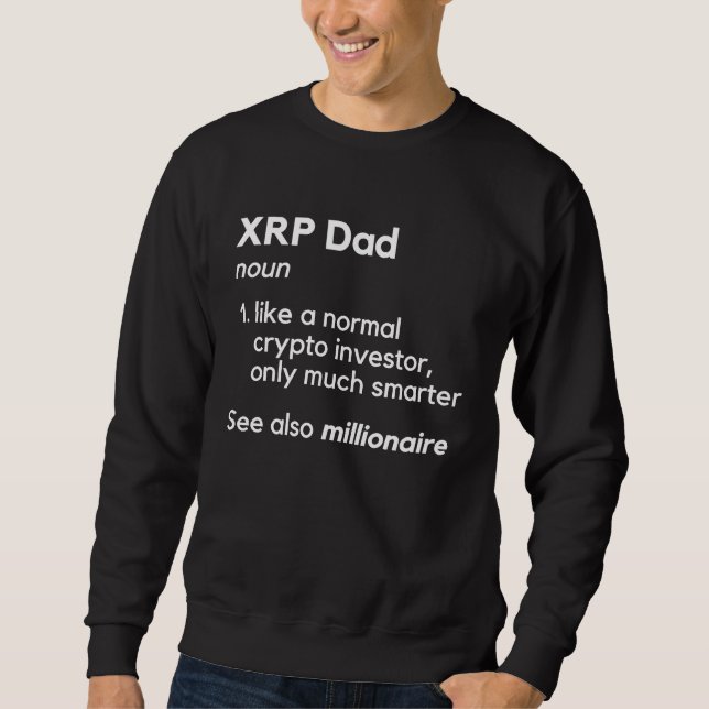 Moletom Pai XRP Cripto (Frente)