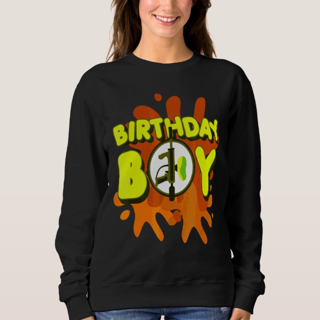 Moletom Paint Birthday Boy Team Paintball (Frente)
