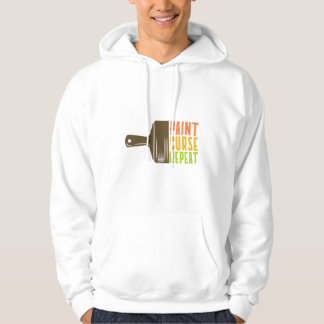 Moletom Paint. Curse. Repeat. Funny DIY Painter Hoodie
