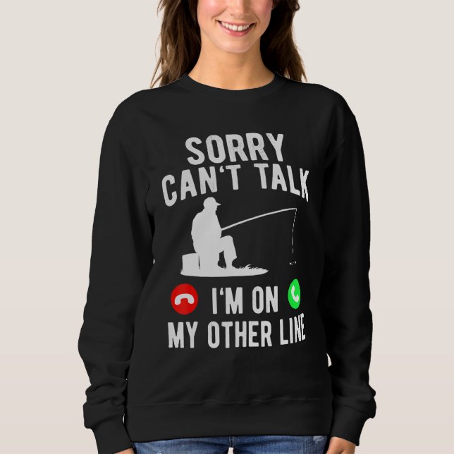 Moletom Pais De Pesca Engraçados Enrolam Peixes Legal (Frente)