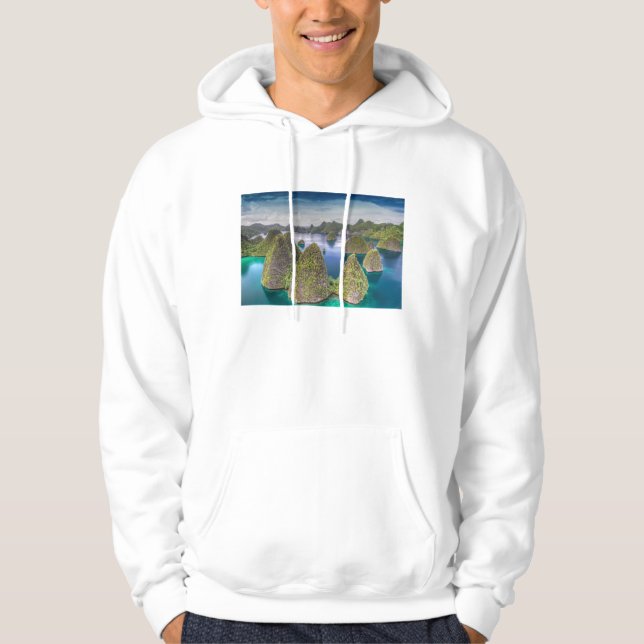 Moletom Paisagem da Ilha Wayag, Indonésia (Frente)