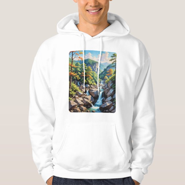 Moletom Paisagem de Serene Mountain (Frente)