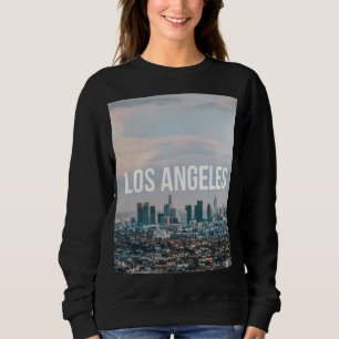 Moletom Paisagem Urbana Retro de Los Angeles Estética de V
