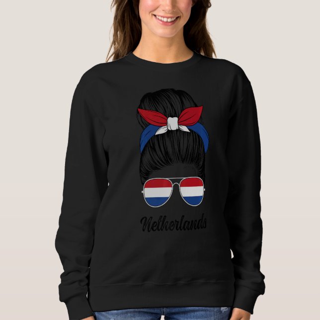 Moletom Países Baixos Messy Bun Cute - Mulheres do Orgulho (Frente)