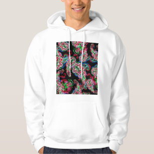 Moletom Paisley Floral, Fundo Étnico.