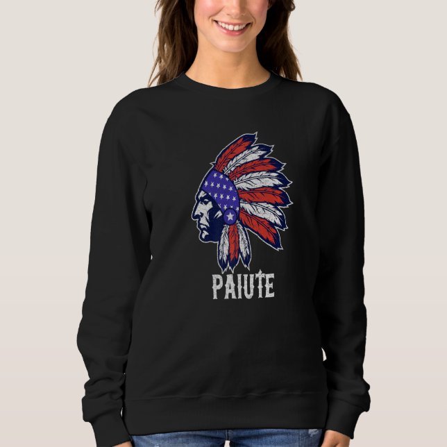 Moletom Paiute Native Flag Pride Headdress (Frente)