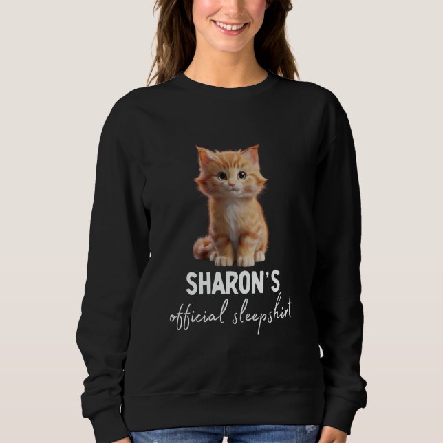 Moletom Pajama Gato Oficial De SHARON (Frente)