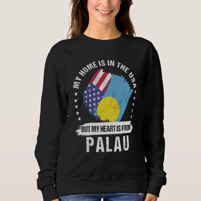 Moletom Palauan American Patriot Grown Proud My Heart is f (Frente)