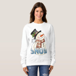 Moletom Palavra de Natal festiva, blusa de neve