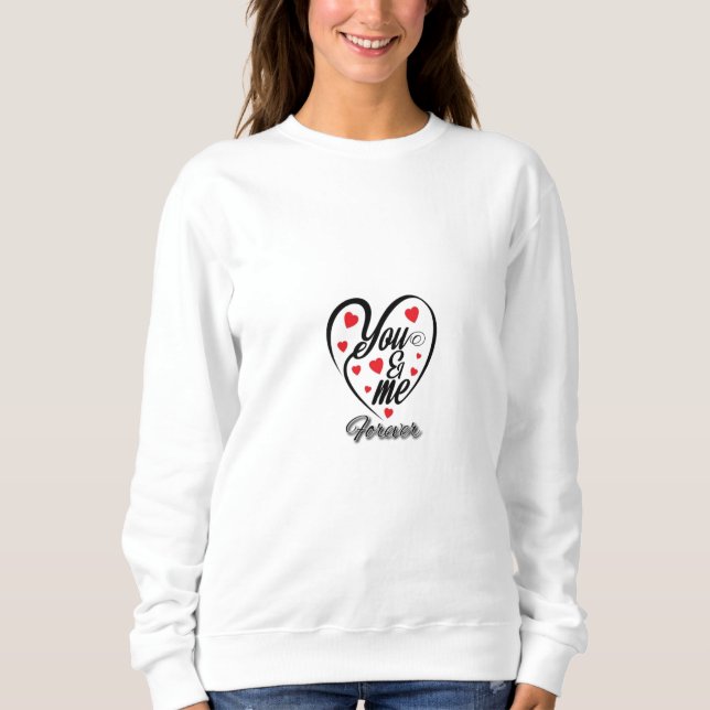 Moletom Palavras de Camiseta: Celebre o Amor com Estilo (Frente)