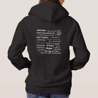 Moletom Palavras e Slogans de Recuperação de 12 Passos