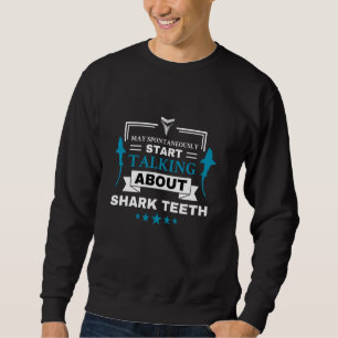 Moletom Paleontologia Sobre Dentes De Tubarão