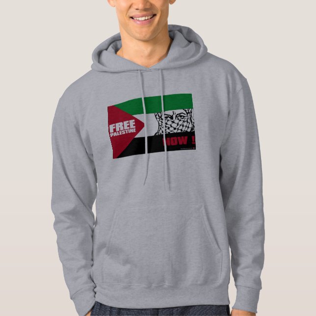 Moletom Palestina livre agora! (Frente)