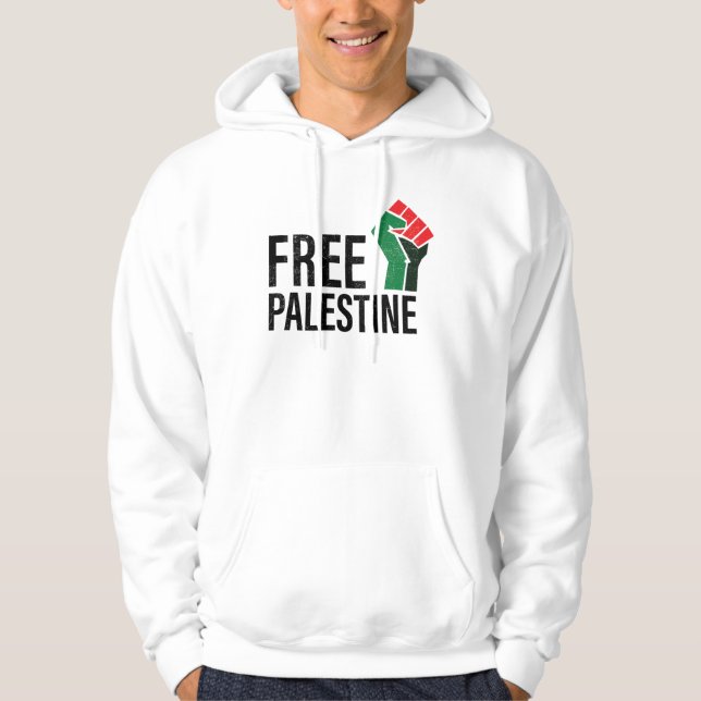 Moletom Palestina Livre, Salvar Humanidade, T-Shirt Solida (Frente)
