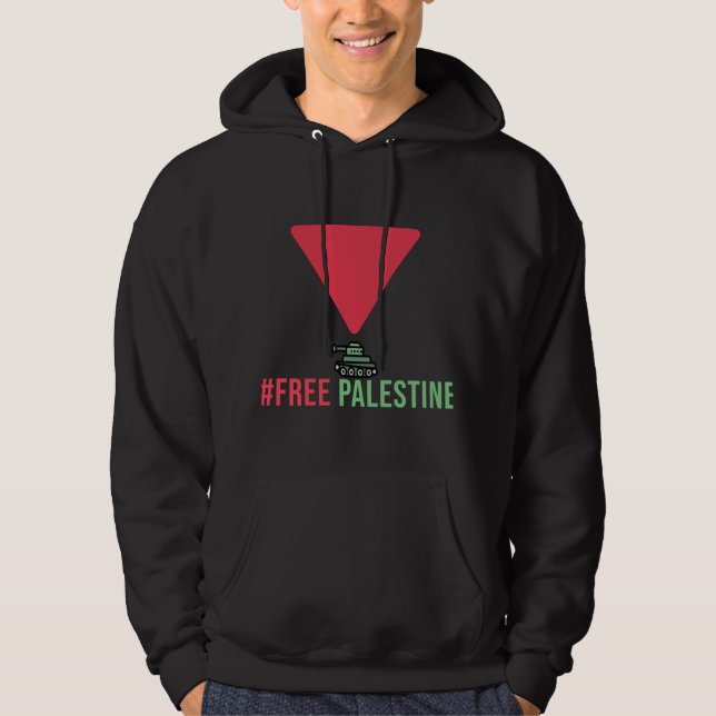 Moletom Palestina livre | Triângulo Vermelho (Frente)