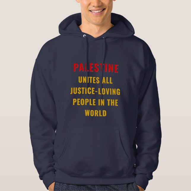 Moletom Palestina une Hoodie | Ativismo dos Direitos Human (Frente)