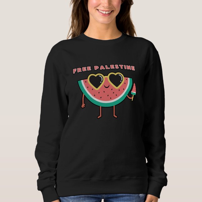 Moletom palestina Watermelon Palestina, cor bonita (Frente)