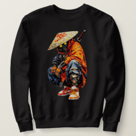Moletom Paleta de Ciber Samurai Laranja