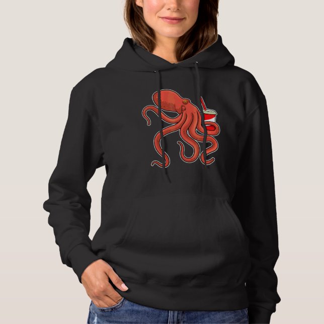 Moletom Palha de Bebendo Octopus (Frente)