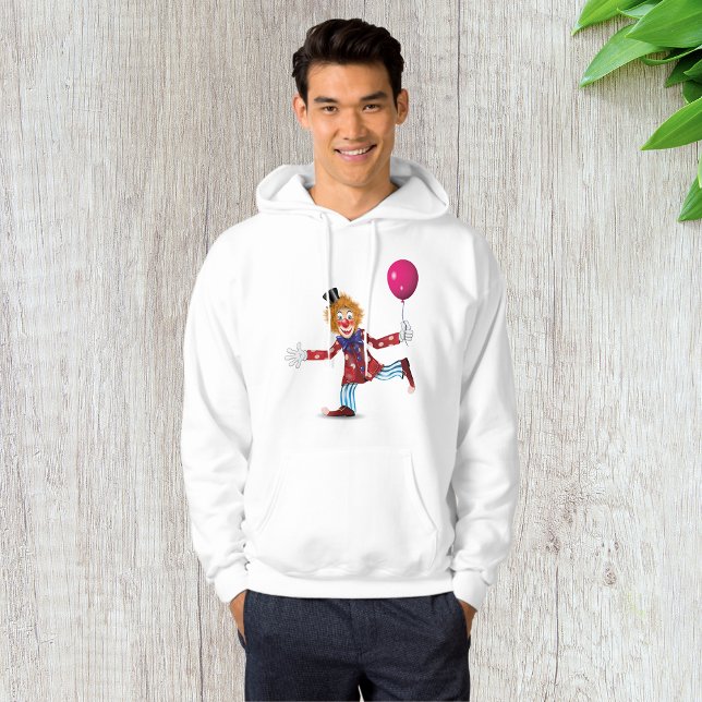 Moletom Palhaço Com Um Balão Mens Hoodie (Criador carregado)