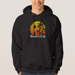 Moletom Palm Tree Beach Sunset Vintage Retro Tropical Beac